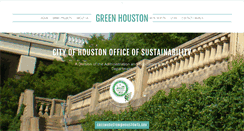 Desktop Screenshot of greenhoustontx.gov