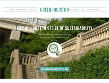Tablet Screenshot of greenhoustontx.gov